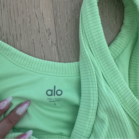 Alo Yoga Wellness Bra in Ultramint - Picture 3 of 3